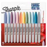 Sharpie Permanent Markers Mystic Gem Special Edition Fine Point Assorted Colours (Pack 12) 2157681
